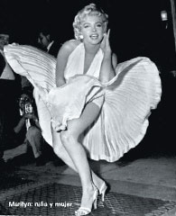 Marilyn: niña y mujer.